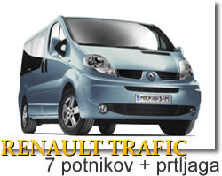 Vozni park - najem Renault Traffic